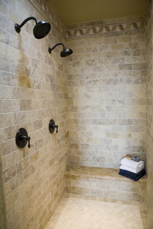 Elegant Shower with Rainfall Head
